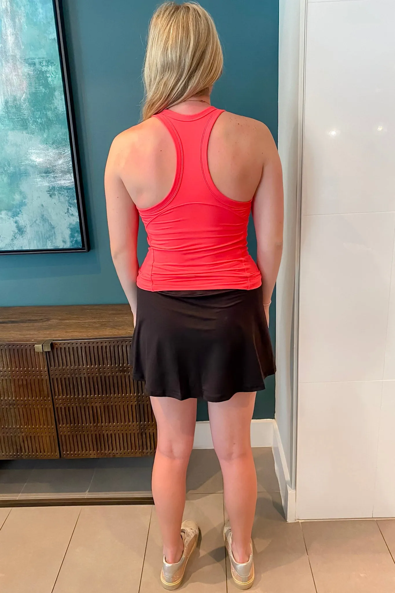Athleisure Butter Sleeveless Racer Back Top Flamingo Pink