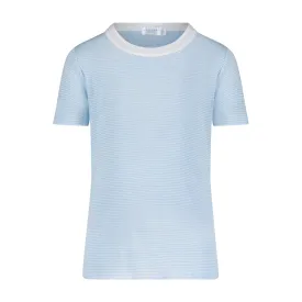 BOYS & BABY CREW SS Blue Hampton Stripe