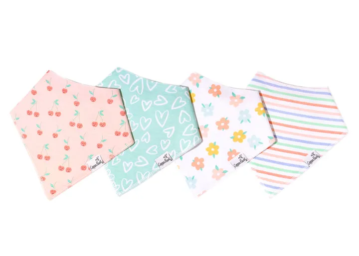 Copper Pearl Baby Bandana Bibs | Cherry