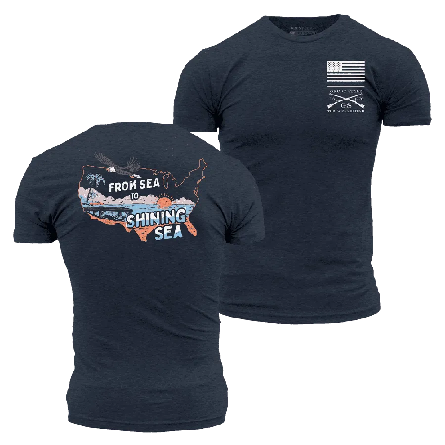 From Sea To Shining Sea T-Shirt - Midnight Navy
