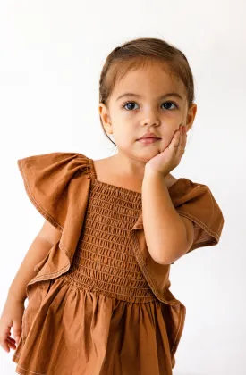 Loren Top in Brown