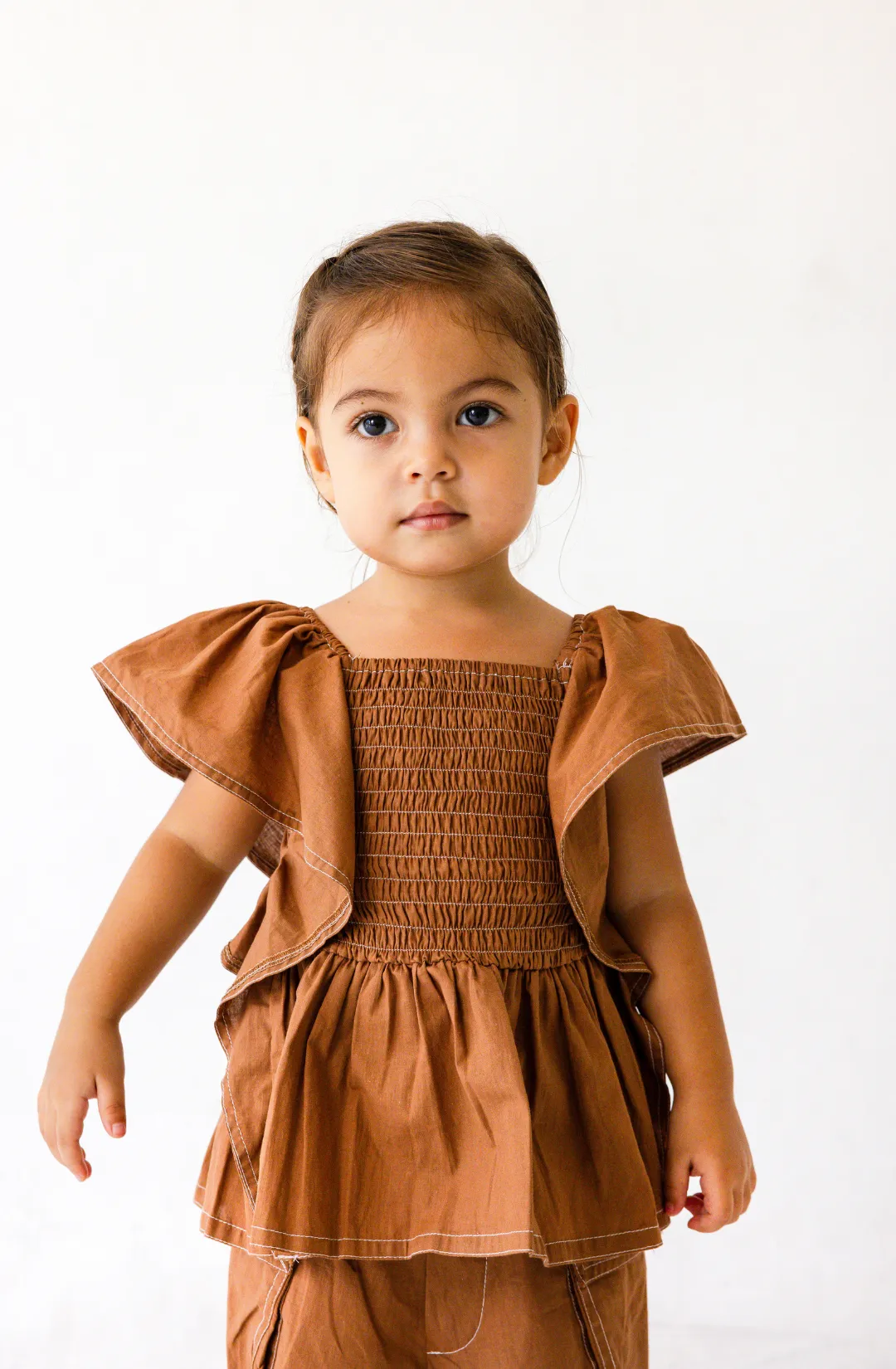 Loren Top in Brown