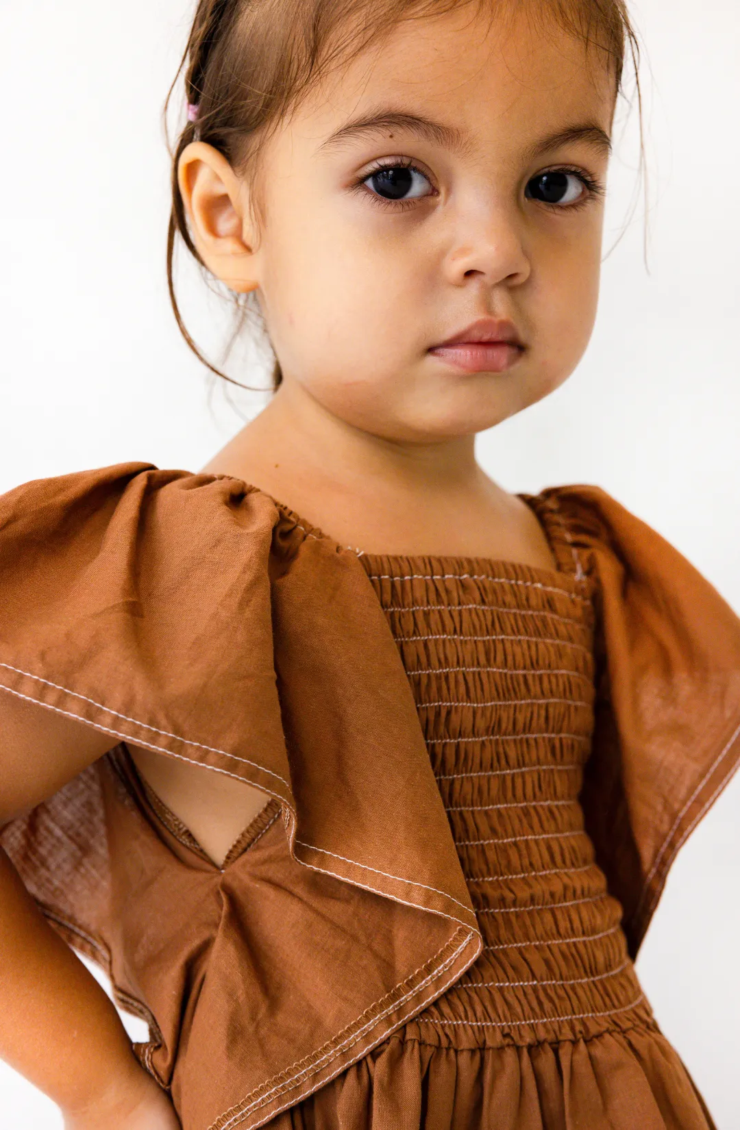 Loren Top in Brown