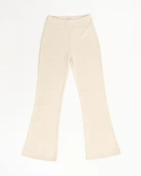 Mid Girls Beige Bootleg Pant