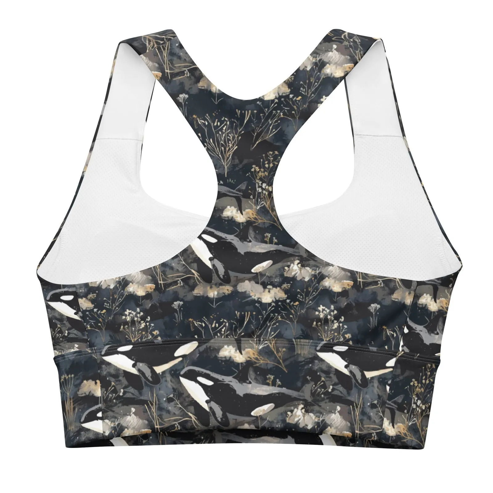 Midnight Orca Eco Sports Bra Top
