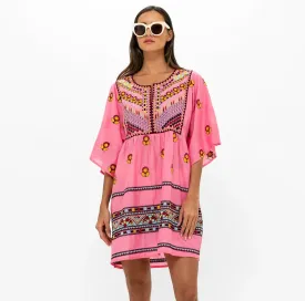 Mini Kaftan Santa Fe Pink