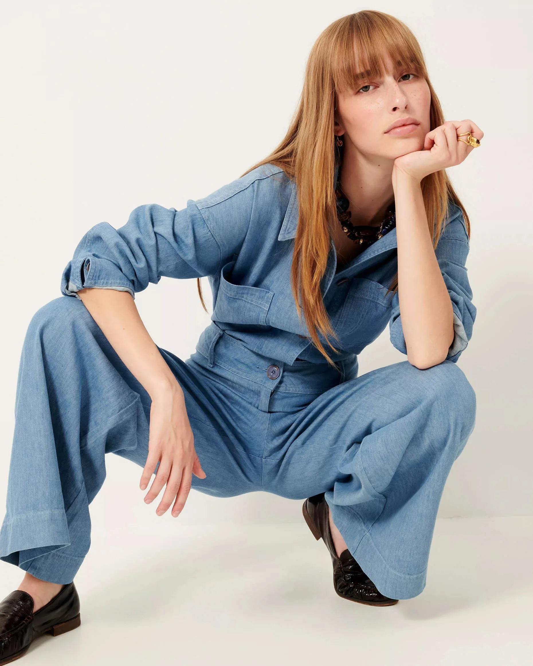 Sessun Manhatti Pants in Provencial Blue