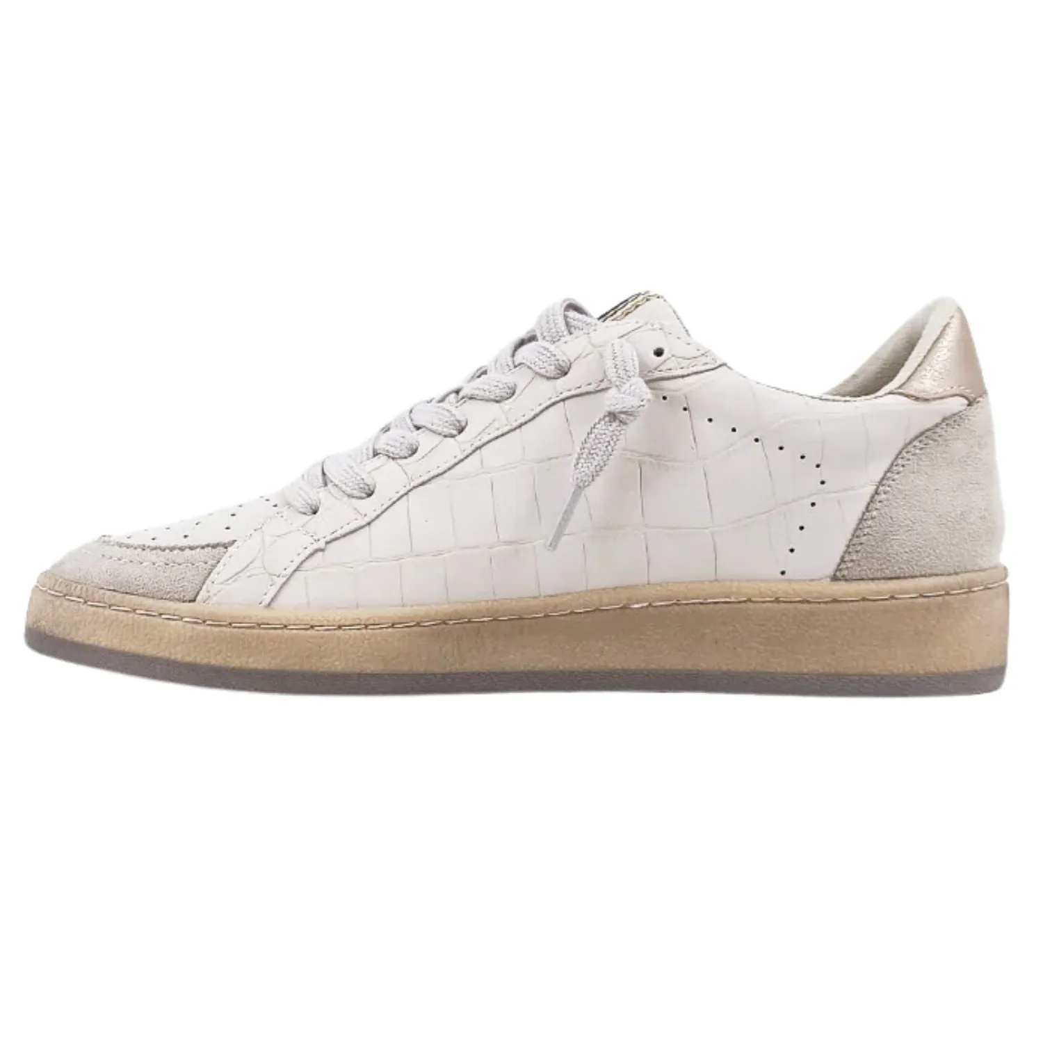 Shu Shop Womens Salma Vintage Fashion Sneakers, Mauve Croco
